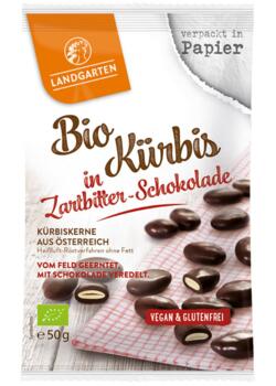 K&uuml;rbiskerne in Zartbitterschokolade 50 g