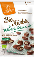 K&uuml;rbiskerne in Vollmilchschokolade 50 g